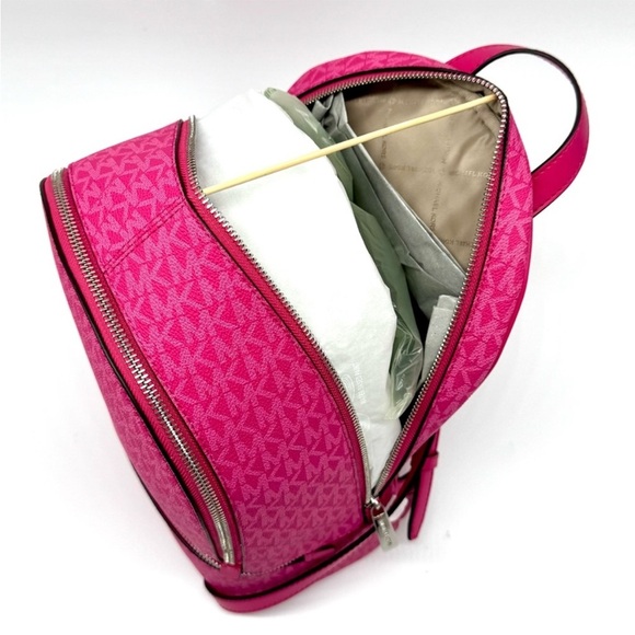 Michael Kors Medium Rhea Zip Backpack - Dragonfruit main image 6